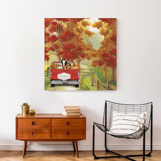 Harvest Cow Ride Canvas Wall Art